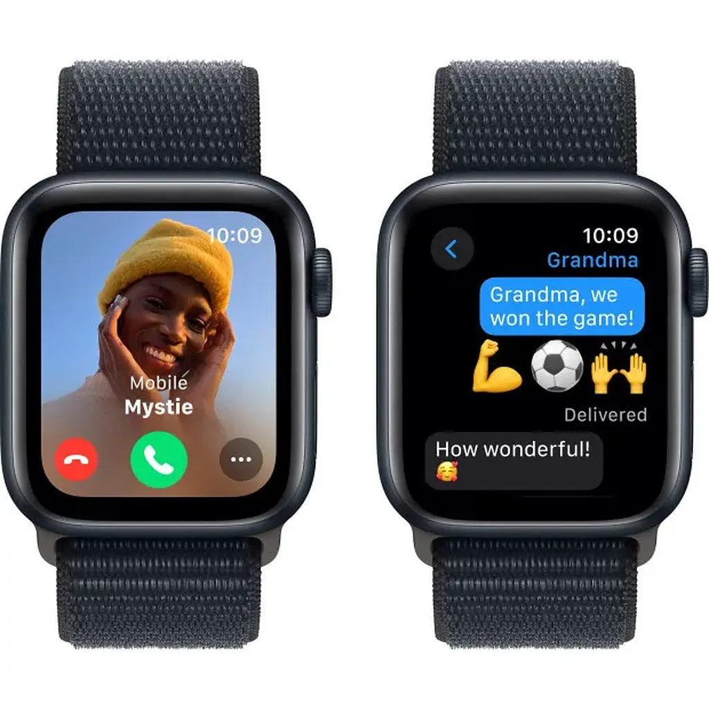 Apple Watch SE 2 GPS 40mm Midnight Aluminium with Midnight Sport Loop MRE03 UA - фото 4