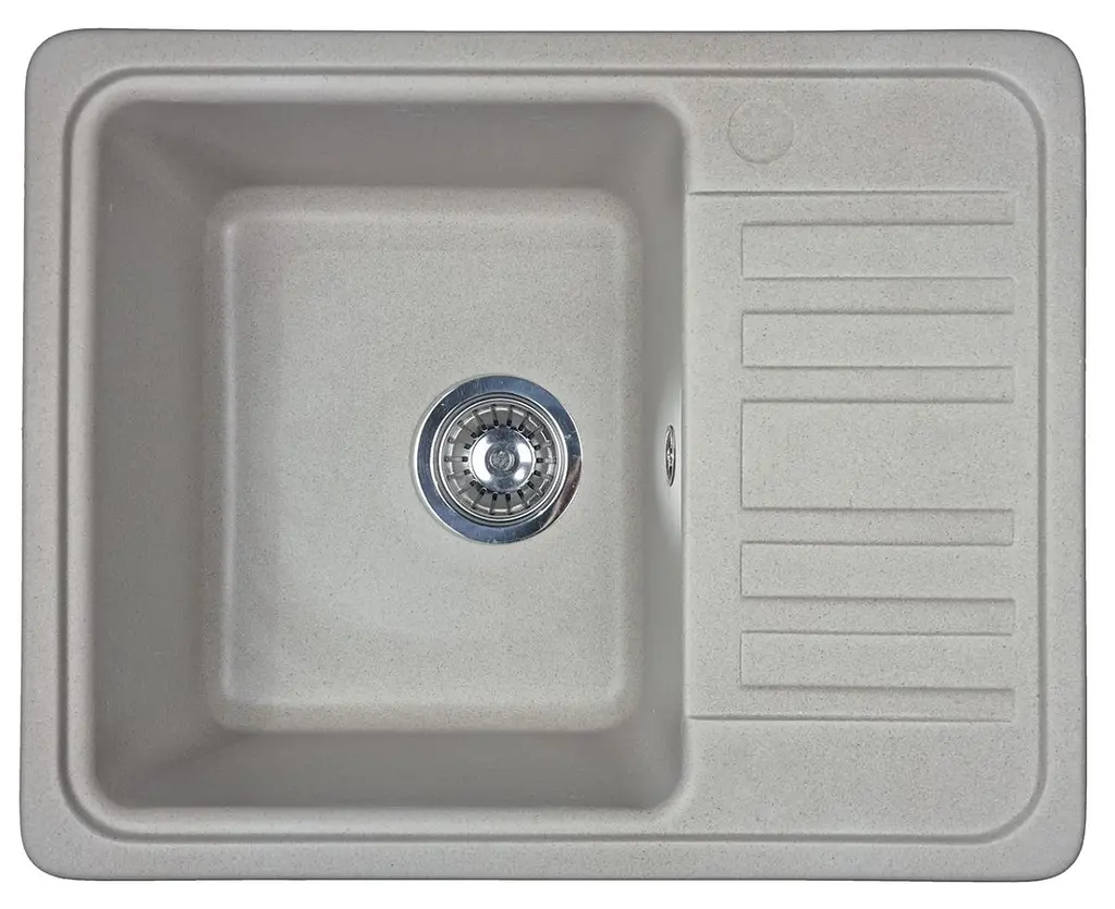 Кухонна мийка Adamant SMALL terra 570x455x180 мм, з крилом 57 см - фото 3