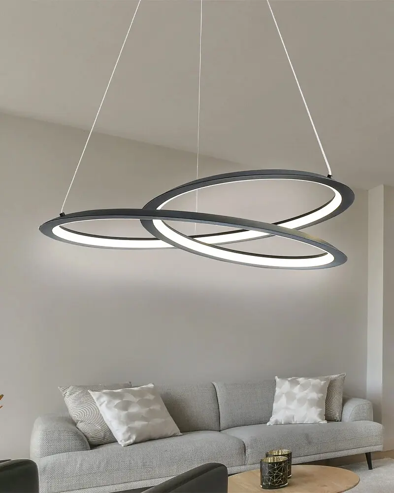 Подвесной светильник, люстра Goldlux 331106 Tango Led 1x44W 4000K 5300Lm IP20 Черный - фото 2