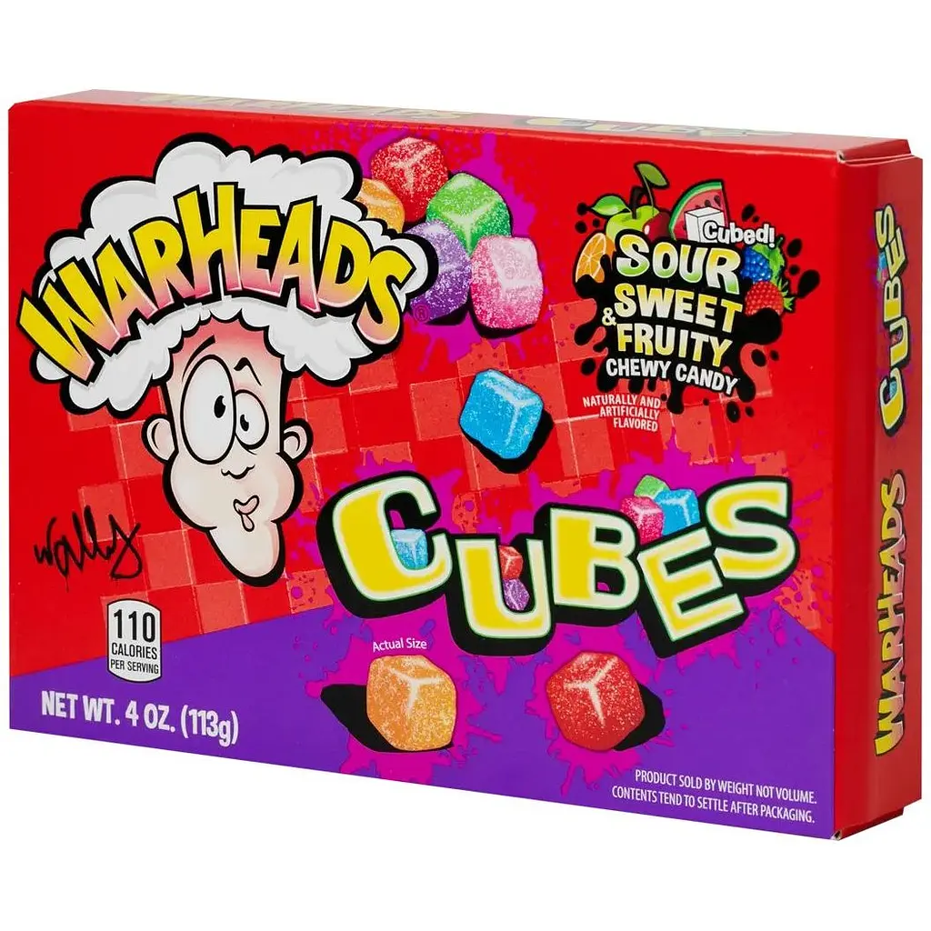 Жевательные цукерки Warheads Chewy Cubes 113 г - фото 2