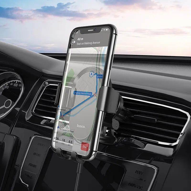 Автотримач з бездротовою зарядкою Hoco CA105 Guide 15W Car Wireless Charger (762443) [82043] - фото 7
