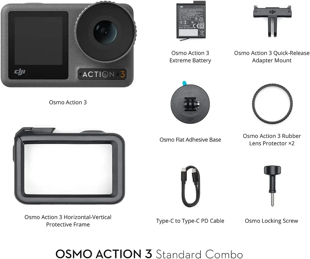 Екшн-камера DJI Osmo Action 3 Standard Combo [CP.OS.00000220.01] [74877] - фото 8