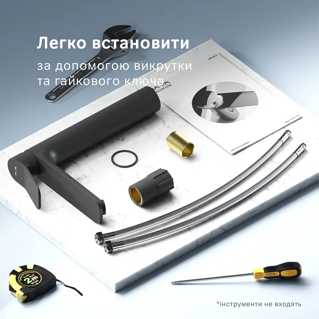 Змішувач для умивальника Am.Pm X-Joy високий black F85A92022 Чорний матовий - фото 8
