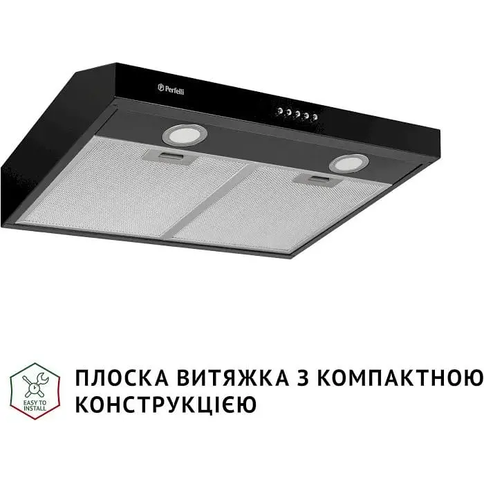 Витяжка пласка Perfelli PL 5002 BL LED - фото 2