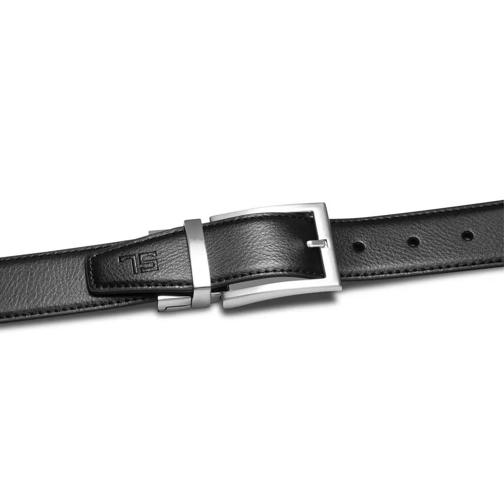 Ремінь чоловічий шкіряний Semi Line Black/Brown (P8231-0 XL) 120 см - фото 2