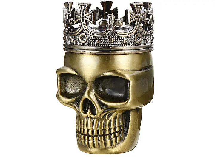 Гриндер для подрібнення тютюну D&K Череп у короні DK-5067-B Gold (15700) - фото 3