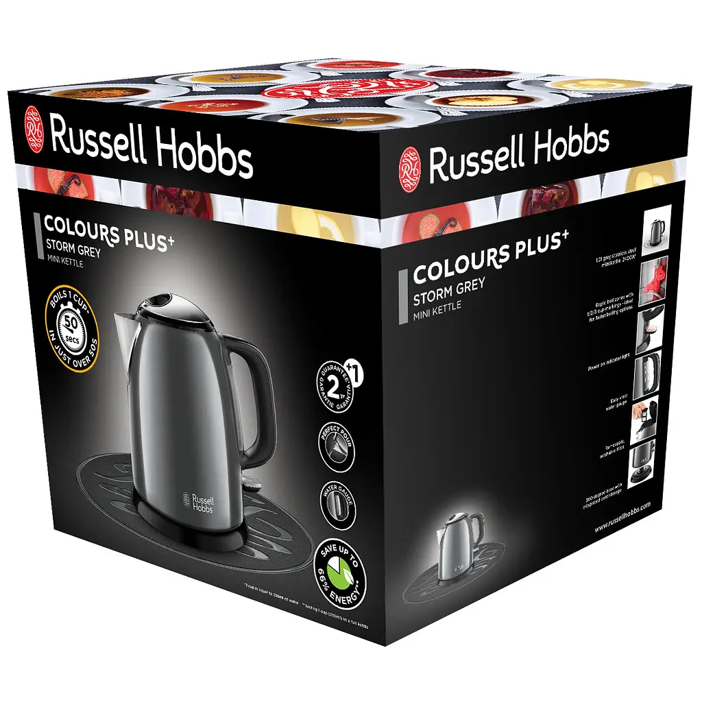 Електрочайник Russell Hobbs Colours Plus Mini Gray 24993-70 - фото 2