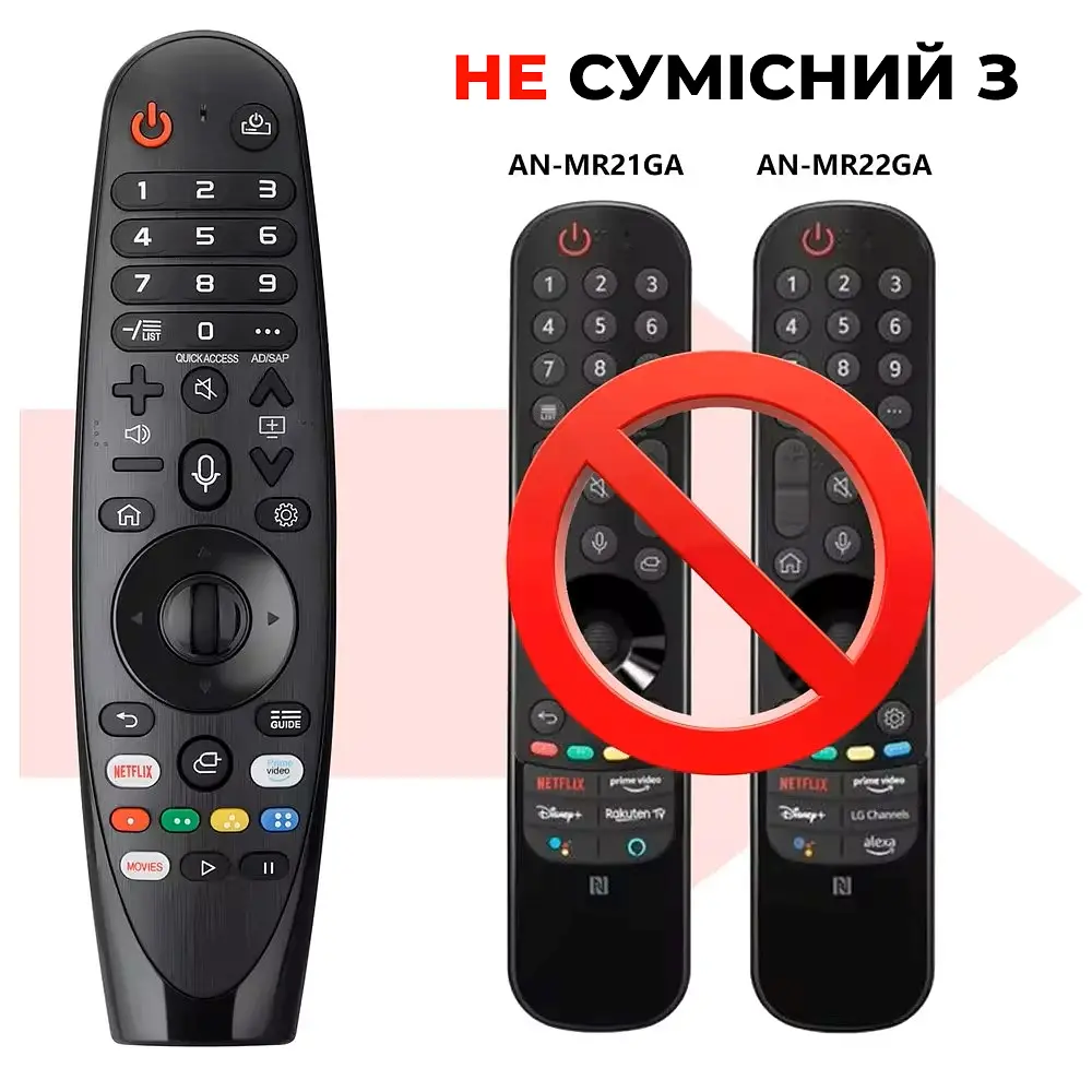Пульт для телевізора LG AN-MR20GA (з мікрофоном) - фото 3