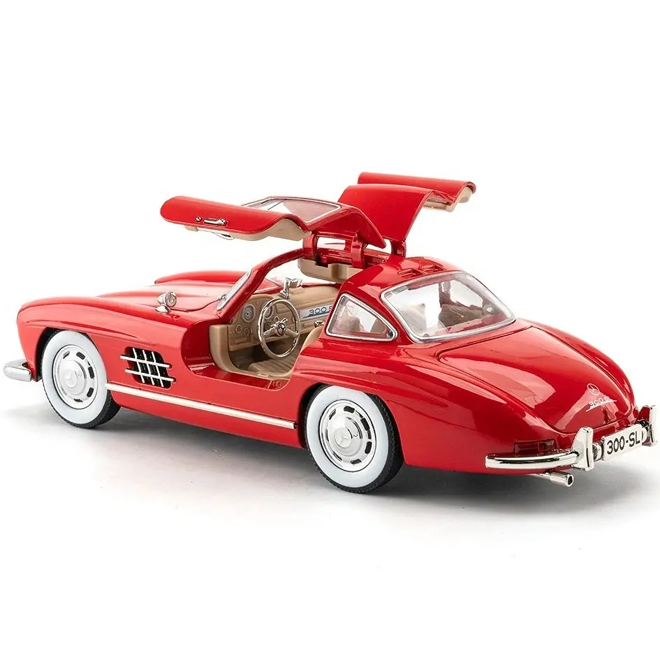 Колекційна металева модель автомобіля АвтоЕксперт Mercedes-Benz 300SL Gullwing з інерцією, світлом та звуком 1:24 - фото 8