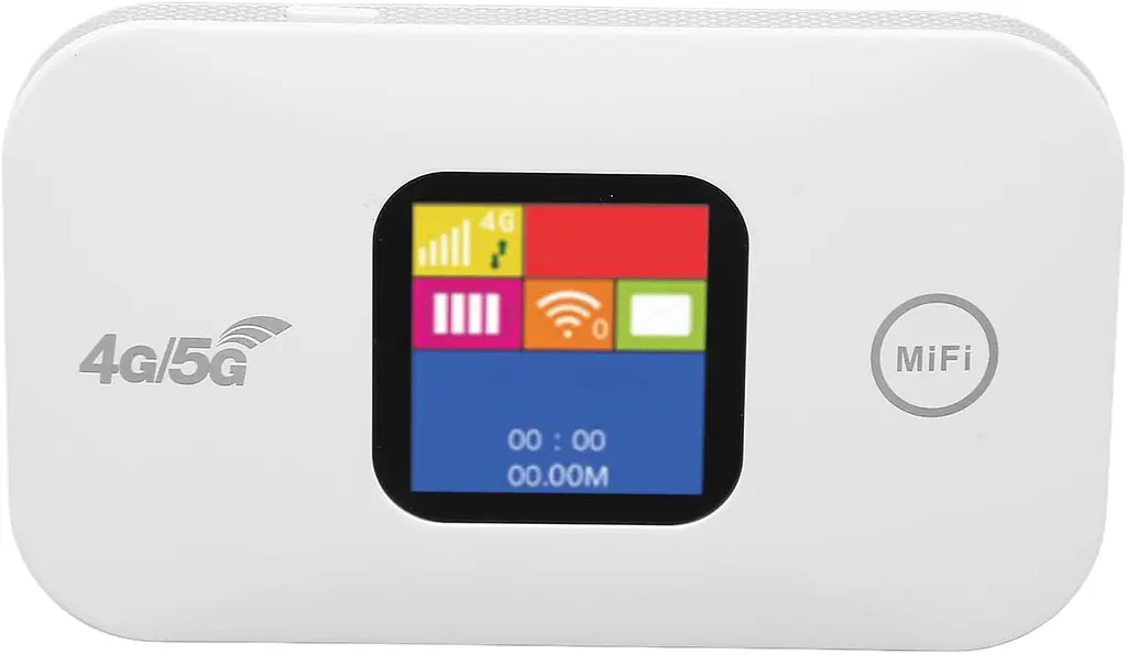 Портативний 4G/5G LTE роутер Pix-Link Mobile Router PH319-E кишеньковий Wi-Fi модем із LED дисплеєм White (19182) - фото 3