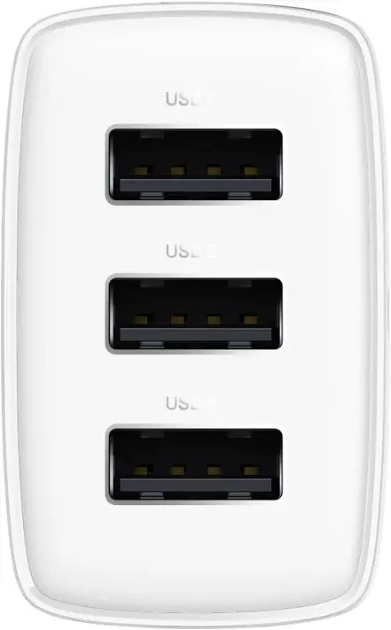 Зарядний пристрій Baseus Compact Charger 3U 17W EU white (CCXJ020102) - фото 4