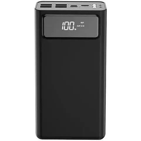 Повербанк XO Powerbank PR123 30000 mAh Black 00000015191/-mia - фото 3