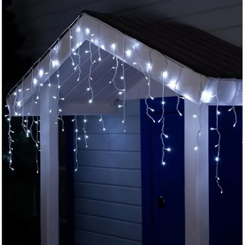 Гірлянда Chomik Бахрома 300 LED 12 м, холодний білий, IP44, від мережі (5900779879850) - фото 2
