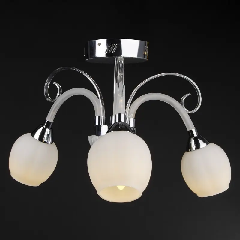 Люстра потолочная Brille в спальню E27 40W CH (LK-508C/3) - фото 7