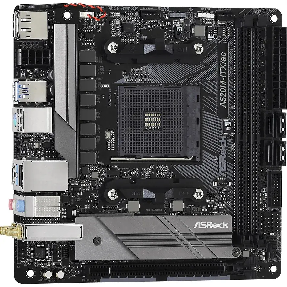 Материнская плата ASRock A520M-ITX/AC [136447] - фото 2