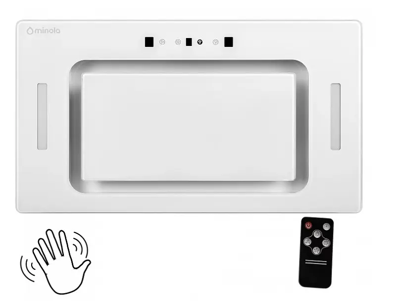 Витяжка Minola BGH 5977 WH Silent 1300 LED (пульт, повновбудована) - фото 2