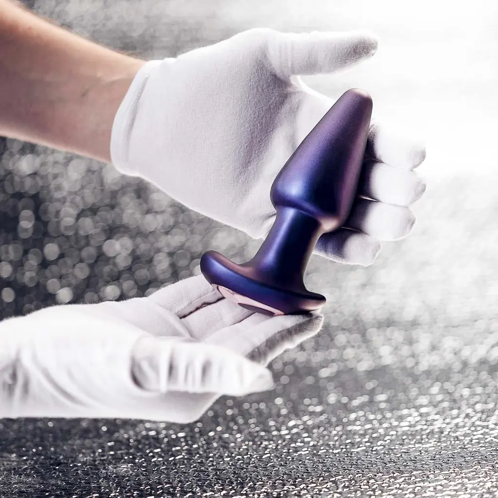 Анальна пробка Hueman Asteroid Rimming Anal Plug 13.7 см (фіолетовий) - фото 7