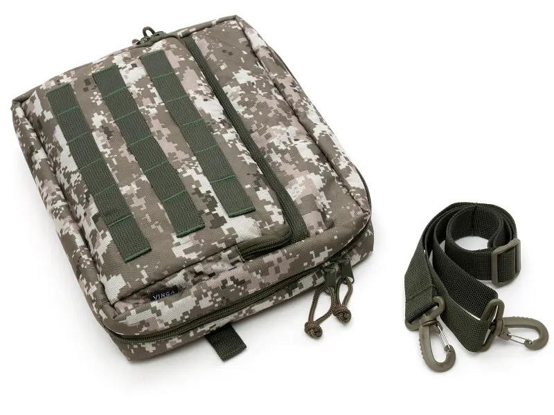 Чохол тактичний для планшета Vinga Tactical Military universal 12-13 MOLLE, Oxford 600D, pixel (VTB13UTMOP) - фото 4