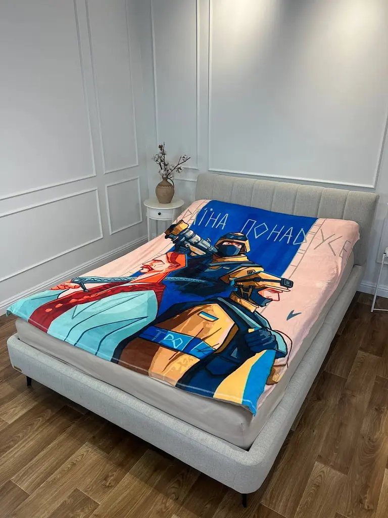Плед патріотичний 3D Україна понад усе 10628 160х200 см - фото 3