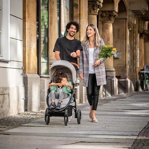 Прогулочная коляска Hauck Uptown Melange Black, черная (14827-3) - фото 18
