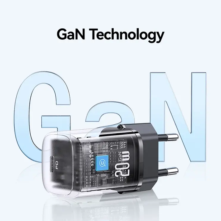 МЗП USAMS CC248 20W GaN Fast Charger (EU) White - фото 4