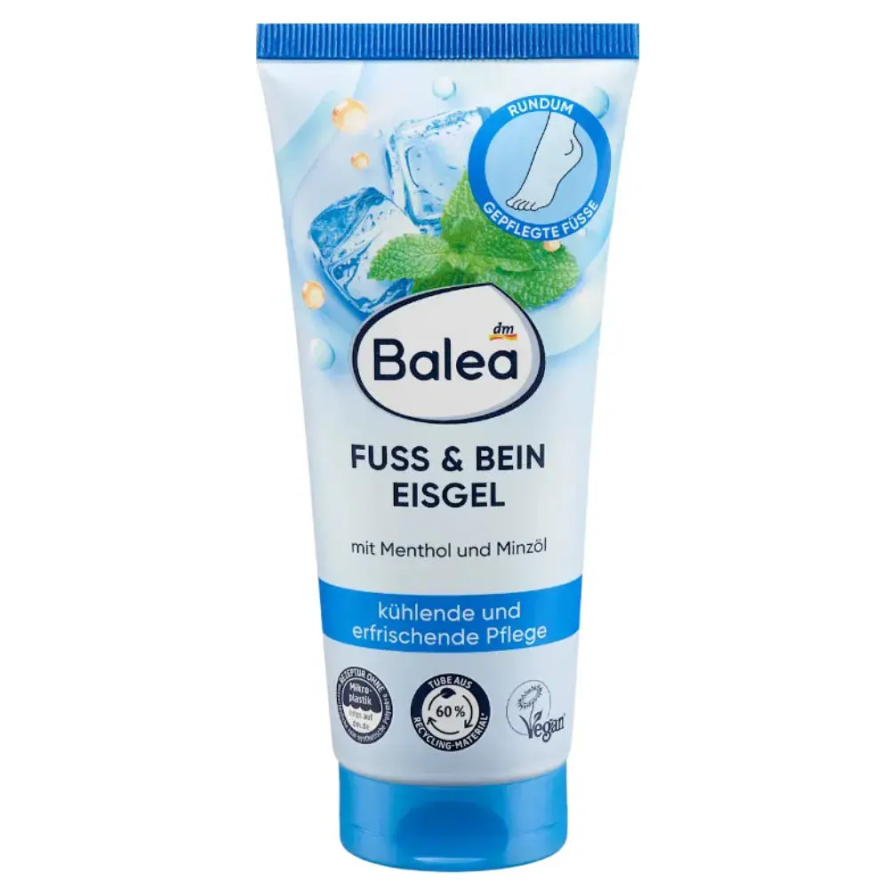 Охолоджувальний гель для ніг Balea Fuss & Bein Eisgel з ментолом і м’ятою, 100 мл