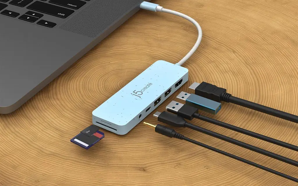 USB-Хаб j5create JCD373EC-N, USB Type-C 6-в-1 (JCD373EC-N) - фото 4