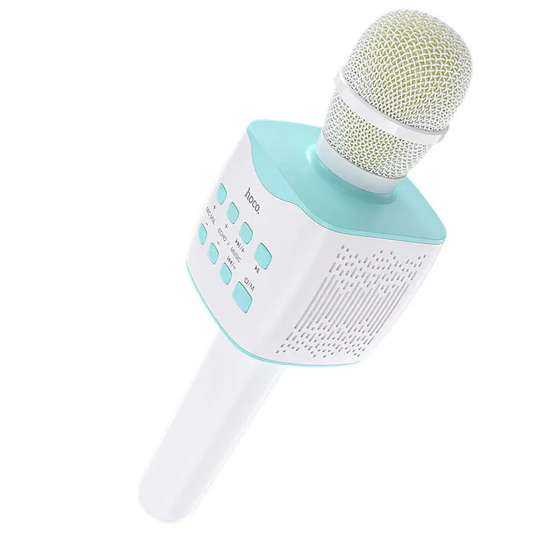 Портативна колонка-мікрофон HOCO BK5 Cantando karaoke microphone 5W Blue (6931474742308)