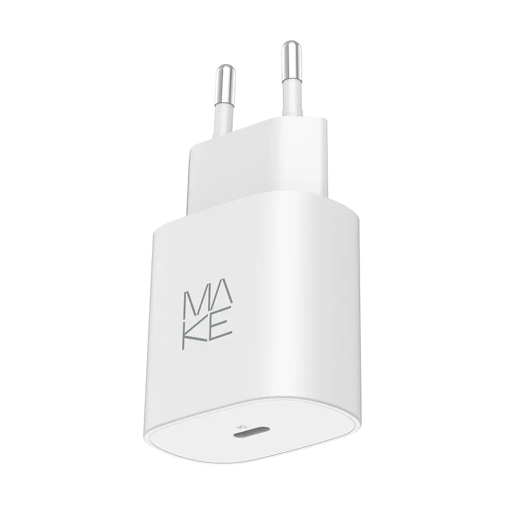 Зарядний пристрій мережевий MAKE 25W GaN3 Mini Type-C PD3.0 White - фото 8