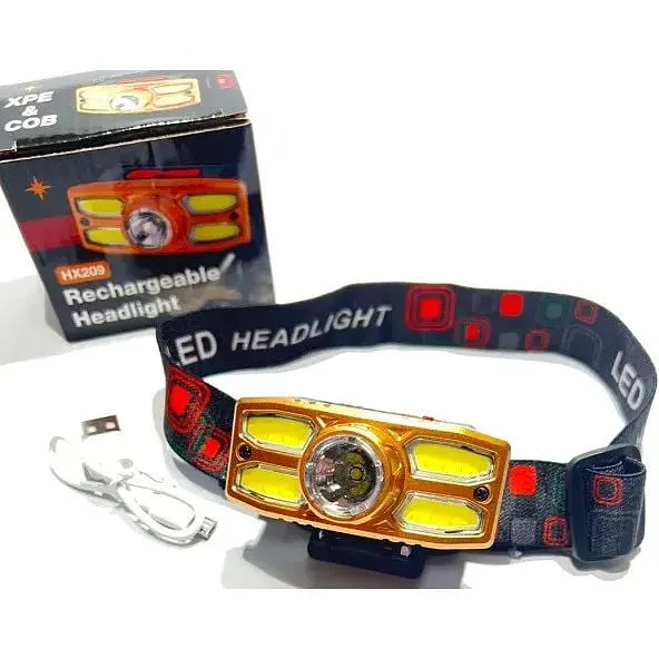 Налобний ліхтар Bailong Headlight HX-209 XPE+COB LED акумуляторний універсальний - фото 6