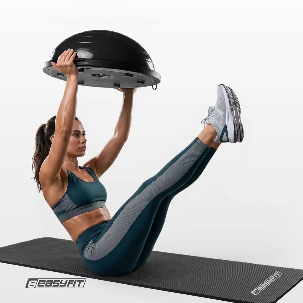 Балансувальна платформа EasyFit BOSU 60 см чорна - фото 5