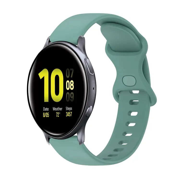 Силіконовий ремінець для смарт-годин BeWatch Amazfit S 20 мм Зелений (101N3S07.2) - фото 4