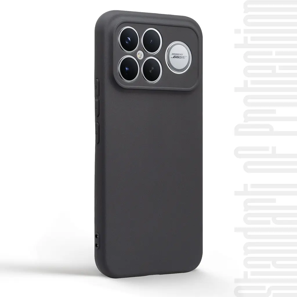 Чехол-накладка для смартфона Xiaomi Poco F8 Ultra противоударный, силиконовый, термополиуретановый (ТПУ), с защитой камеры и корпуса, черный, защита всего корпуса, ArmorStandart (ARM89268) - фото 2