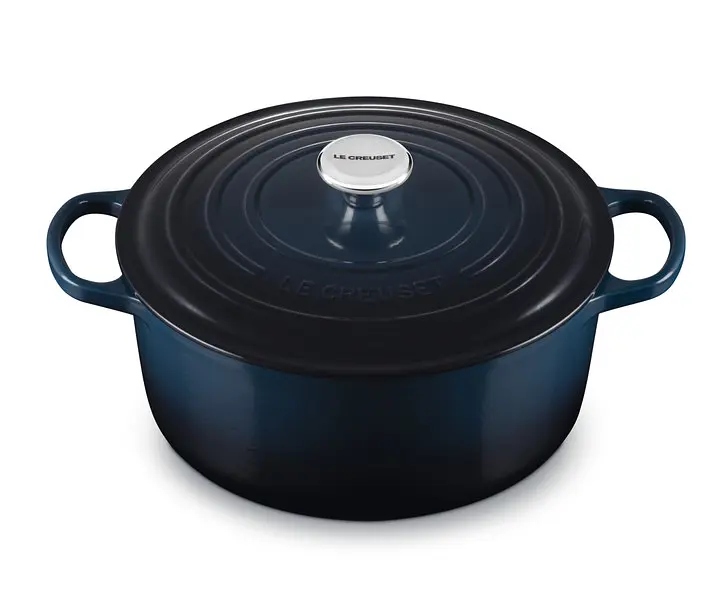 Каструля з кришкою Le Creuset Signature Cast Iron Round Casserole 21177221294475 22 см 3.3 л нюїт