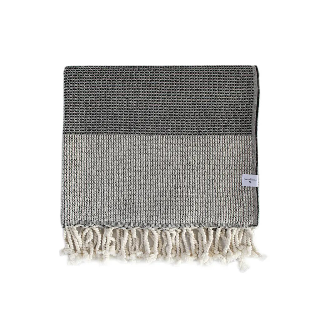 Плед Lotus Home - Albury natural grey 130x170 - фото 2