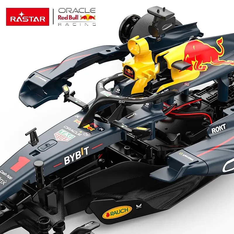Машинка конструктор на управлении Oracle Red Bull Racing RB19 темно-синий RASTAR 1:16 - фото 2