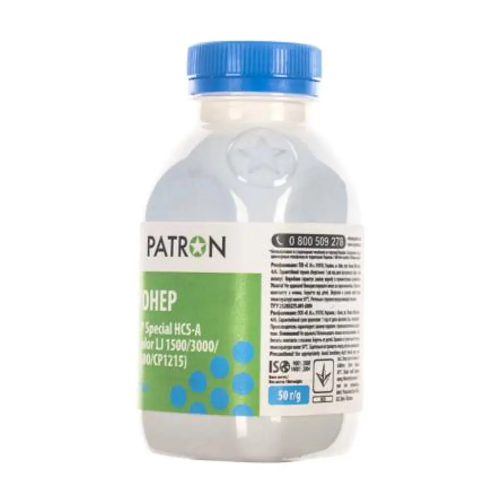 Тонер HP CLJ 1500/3000/4600/CP1215) CYAN 50г Patron (HCS-A-C-050) - фото 2