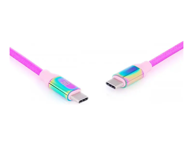 Кабель REAL-EL Premium USB Type C - Type C Rainbow 1m (EL123500053) - фото 2