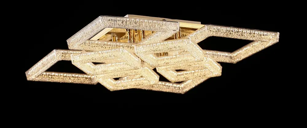 Світлодіодна люстра Splendid Ray LS/4S+4M LED (GD), золото, білий, 100 Вт, від 17-27 м² - фото 4