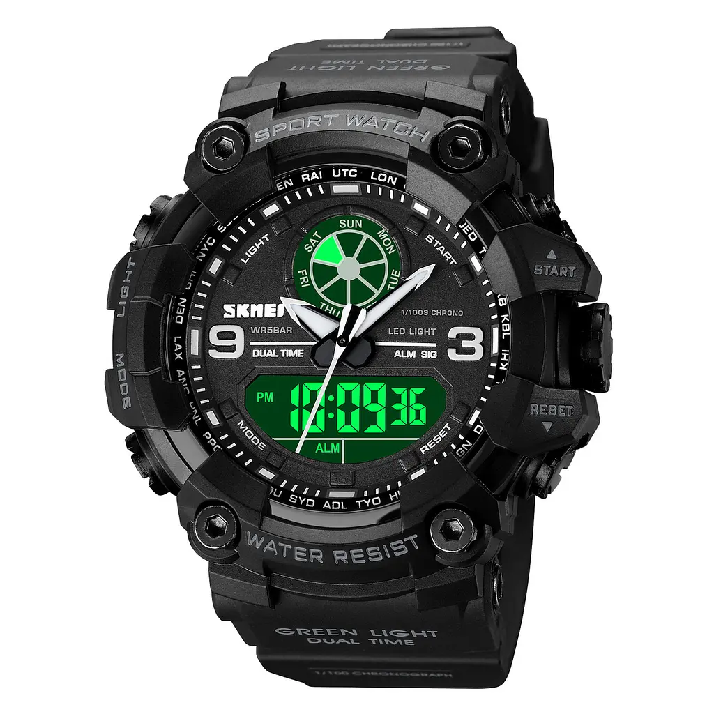 Наручний годинник чоловічий Skmei 1818 Black, 1818BK (12270) - фото 3