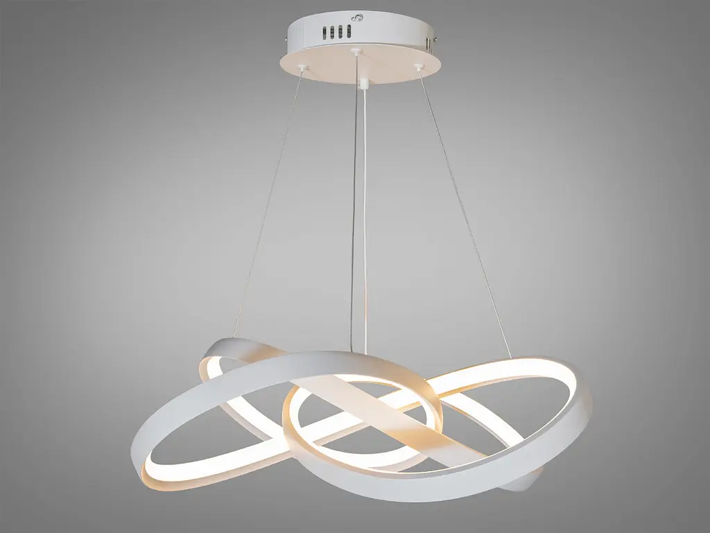 Люстра стельова LED Diasha 7513/550WH 7513, 100W, 5500 лм, білий, регульована висота, для коридору, вітальні, кухні - фото 3