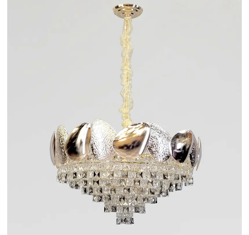 Кришталева люстра Artlight 8836/60GD, золото, 12 ламп E14, прозоре й димчасте скло, Ø61,5 см, від 13-20 м² - фото 2