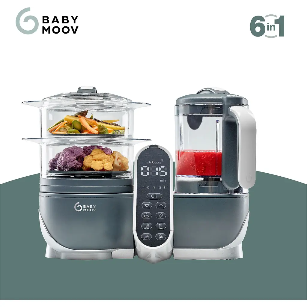 Пароварка-блендер Babymoov Nutribaby+ Gray (A001124) - фото 7