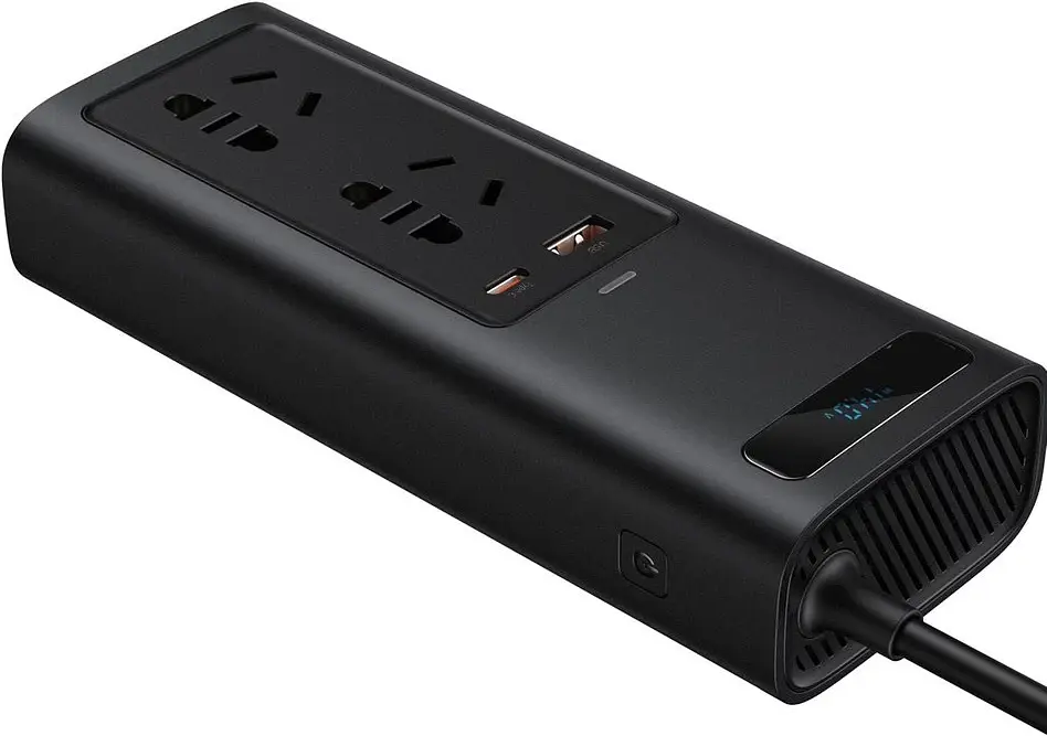Автомобільний інвертор Baseus In Car Inverter 150W 220V CN/EU black (CRNBQ-A01) - фото 4