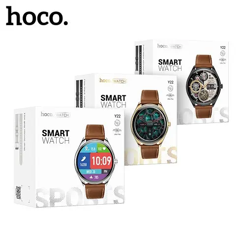 Смарт-годинники HOCO Y22 AMOLED Smart sports watch(call version) сріблястий - фото 2