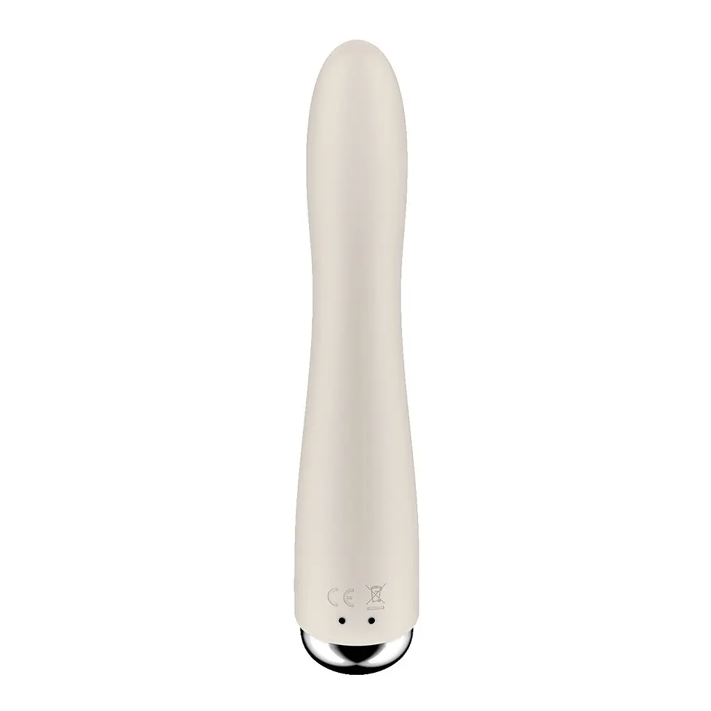 Вібратор точки G з обертанням Satisfyer Spinning Vibe 1 Beige, 2 мотори - фото 4