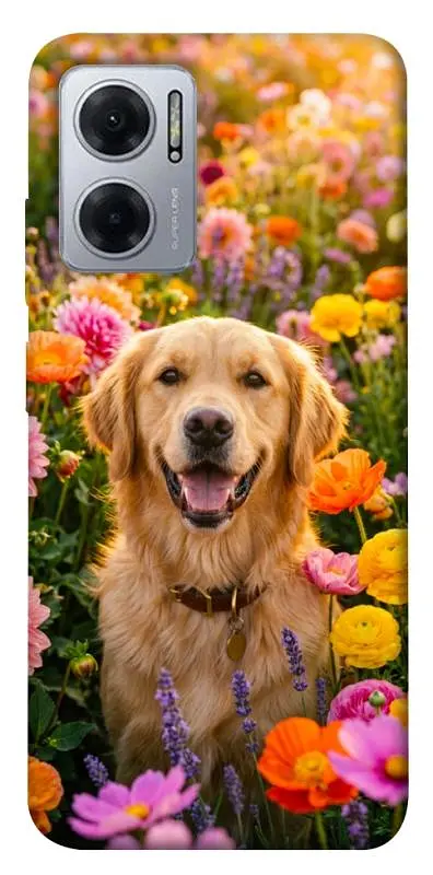 TPU чохол Demsky Flowery labrador для Xiaomi Redmi Note 11E
