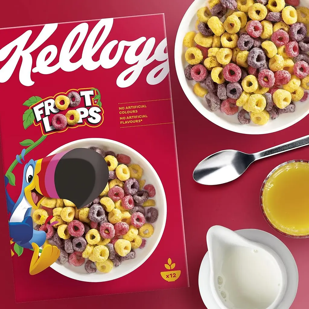 Сухий сніданок Kellogg's Froot Loops фруктові кільця 375 г - фото 2