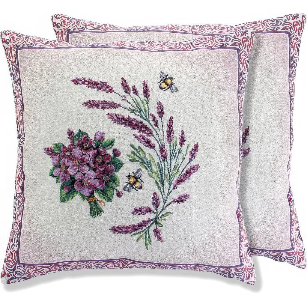 Наволочка гобеленовая Lefard Home Textile Violette двухсторонняя с люрексом 47х47 см (732-040) - фото 2