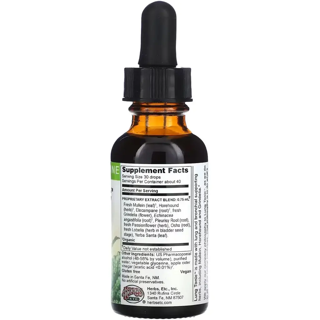 Тонік для легенів Herbs Etc Lung Tonic рідкий екстракт 30 мл - фото 2